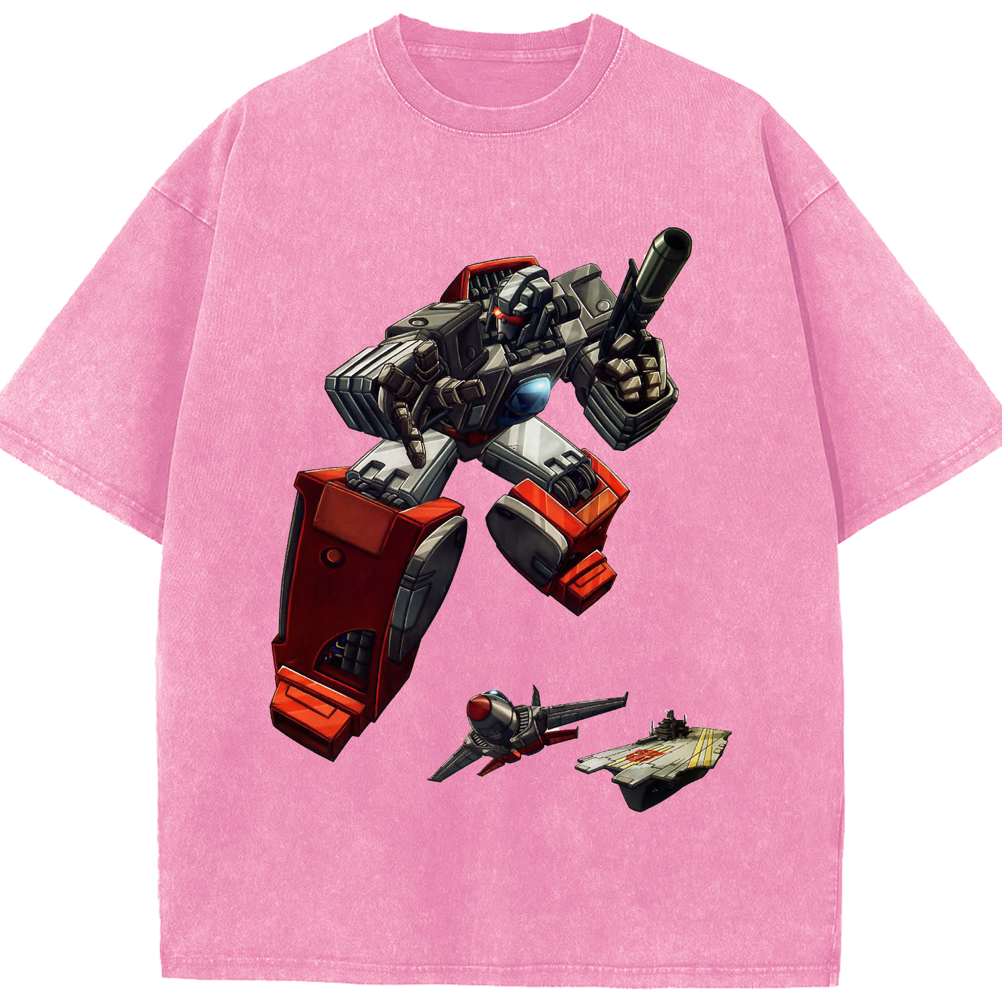 （画像用）  綿100% ヴィンテージ風 半袖Tシャツ（フロントプリント）